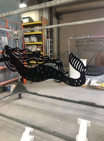 black furniture powder coating