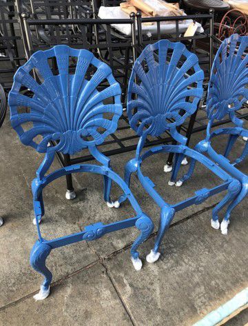 blue furniture powder coating