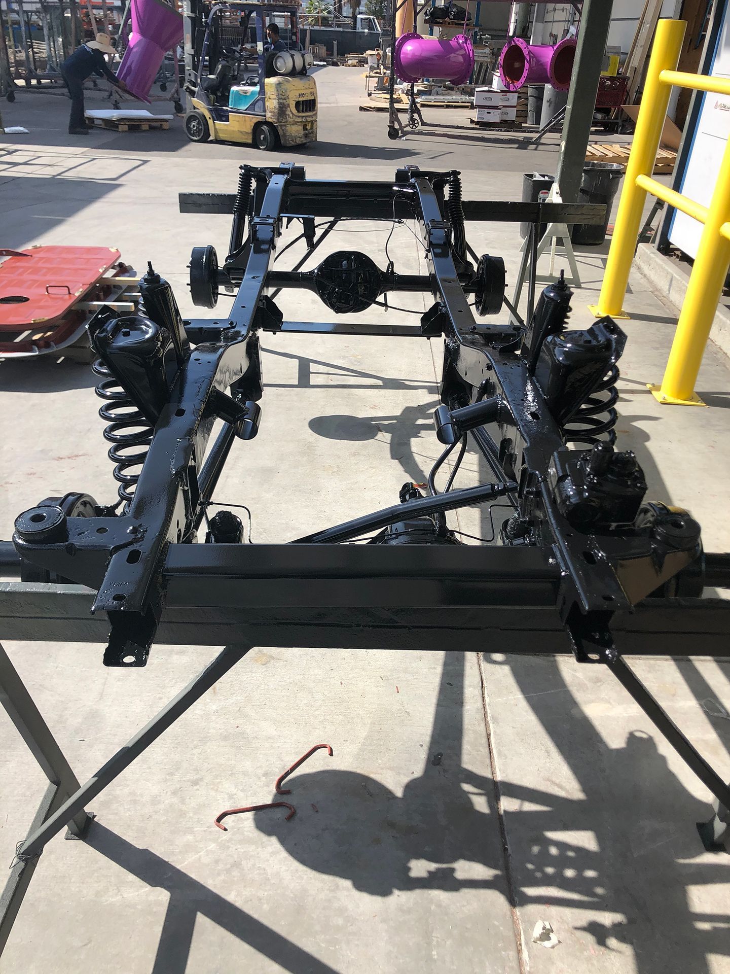 black furniture powder coating