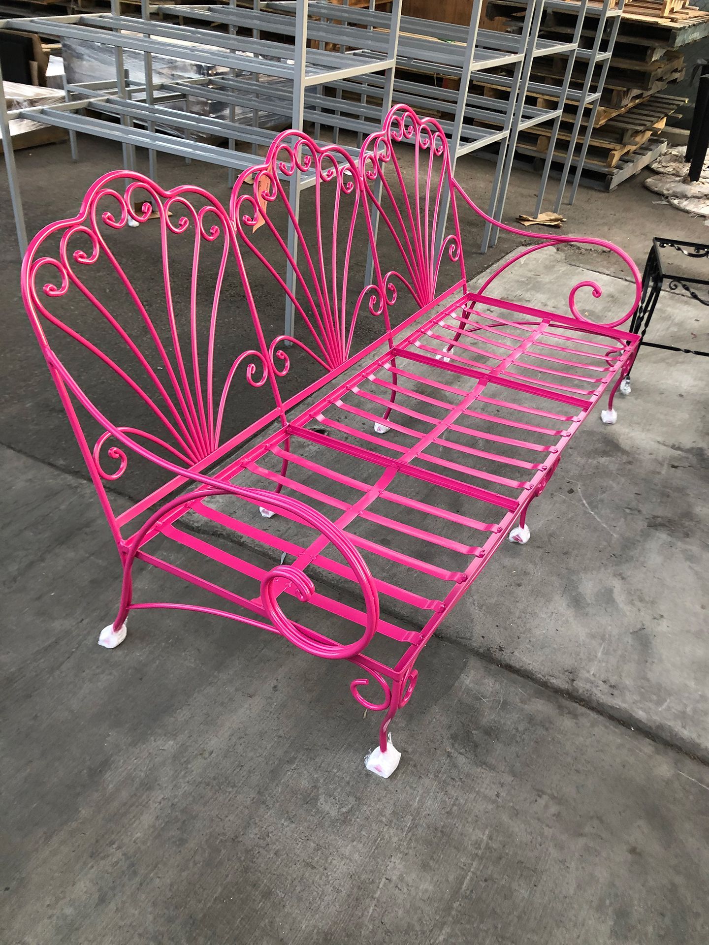pink furniture powder coating