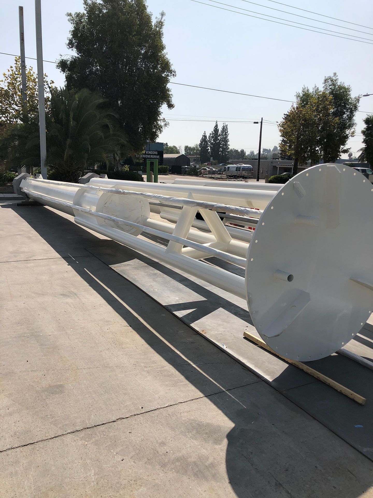 white steel powder coat