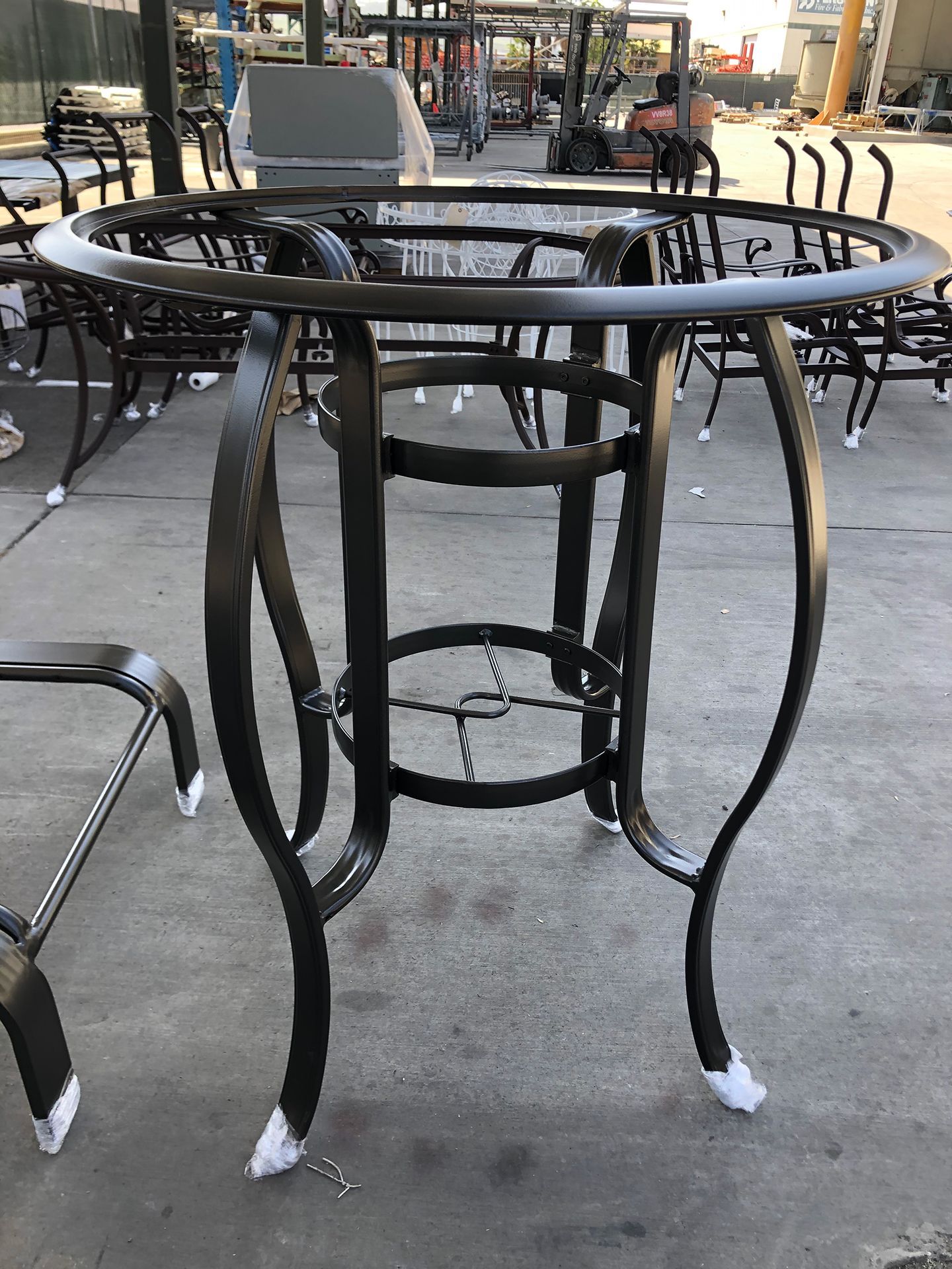 black table powder coat