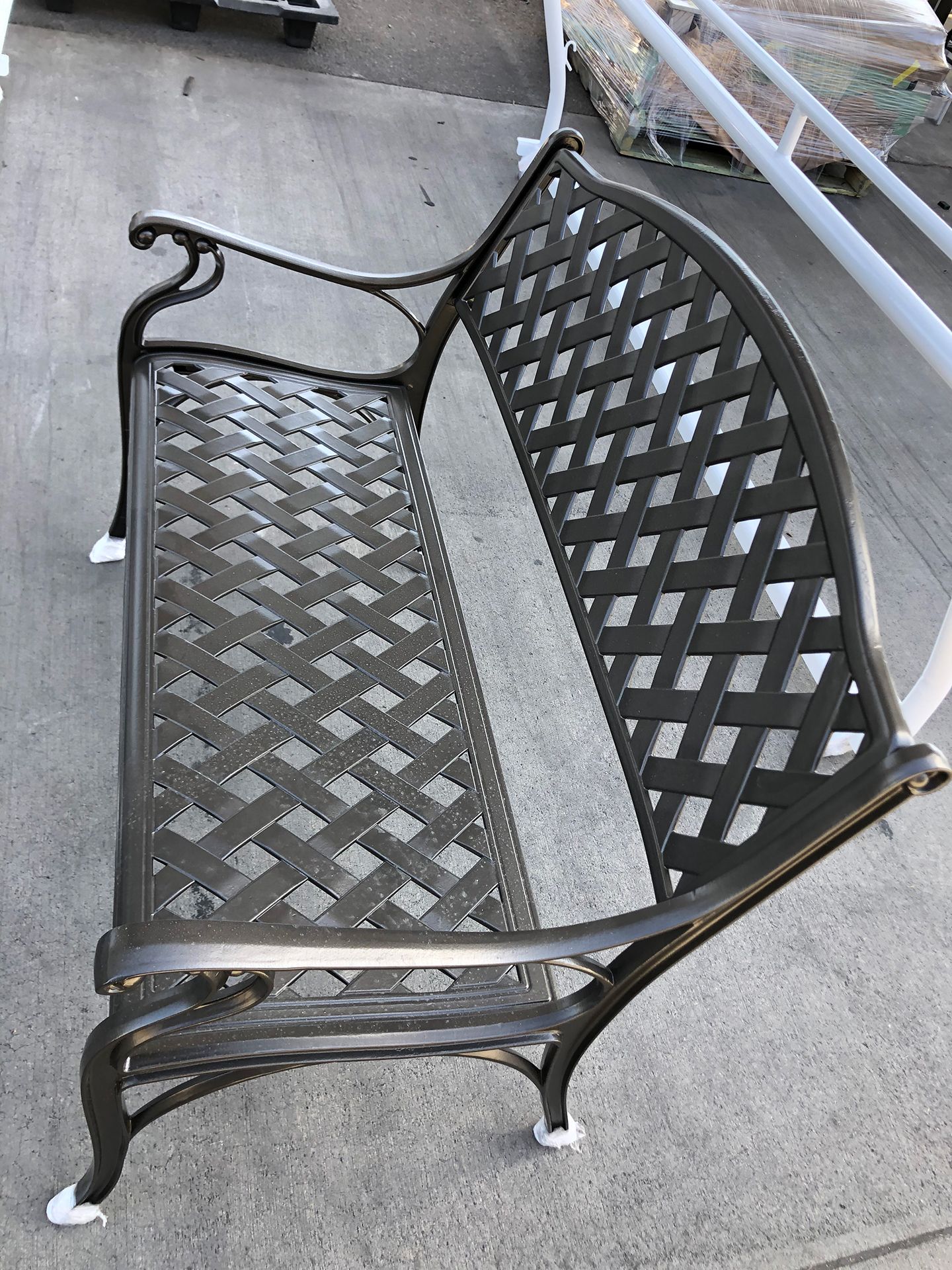 black bench powder coat