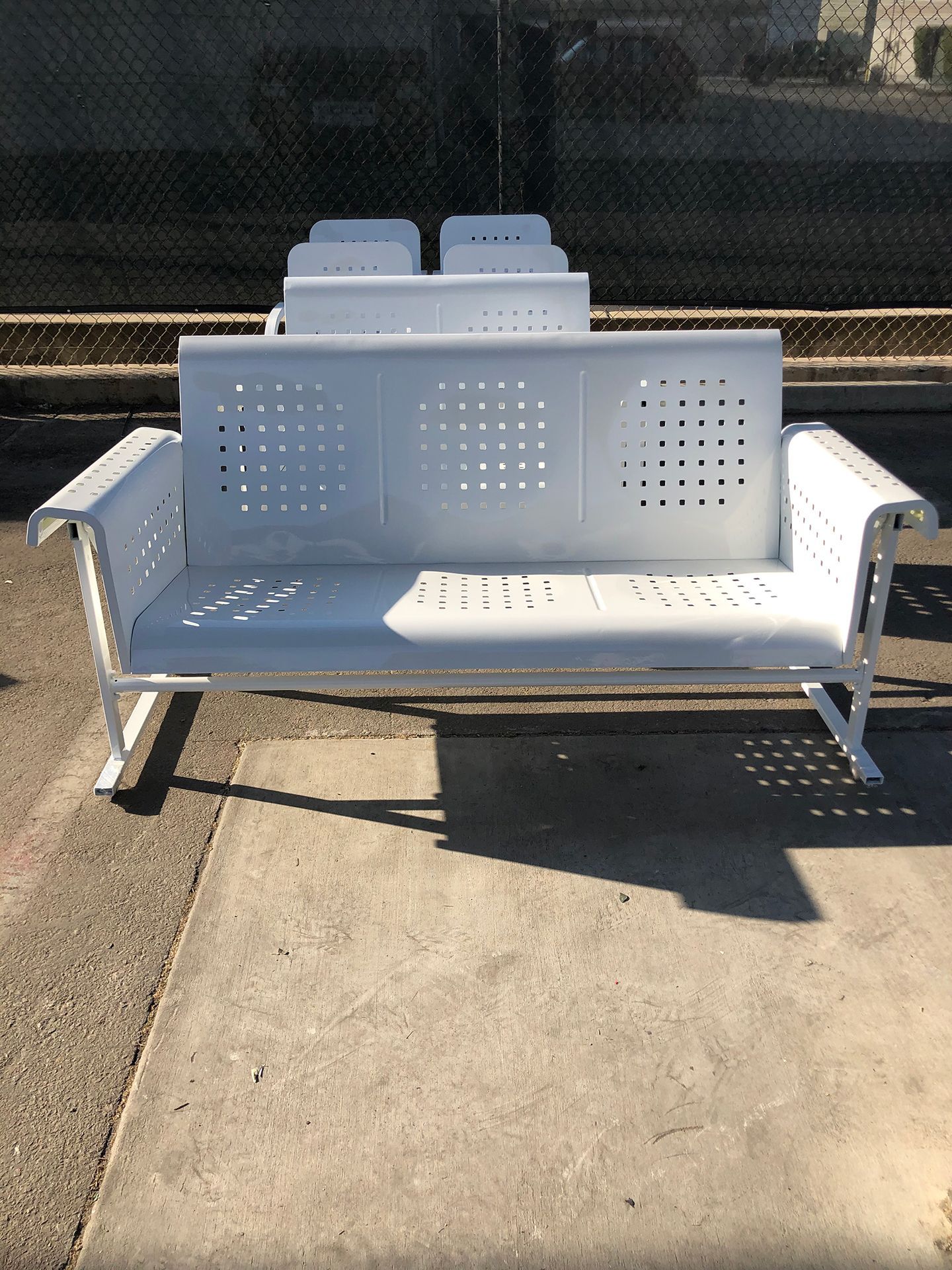 white chair powder coat