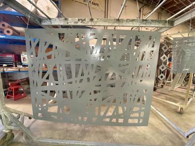 sandblasted gate