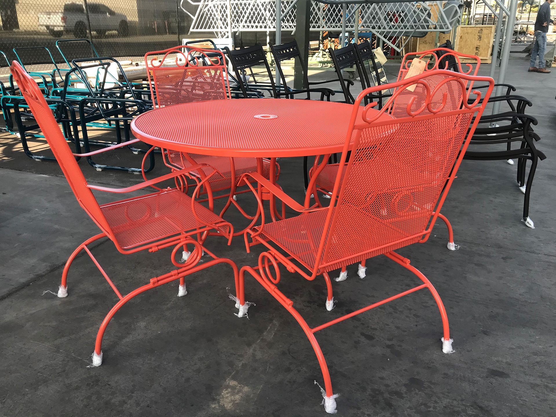 powder coating patio furniture
