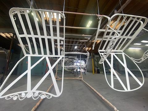 powder coat patio chairs