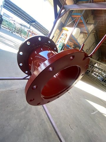 powder coat red big tube