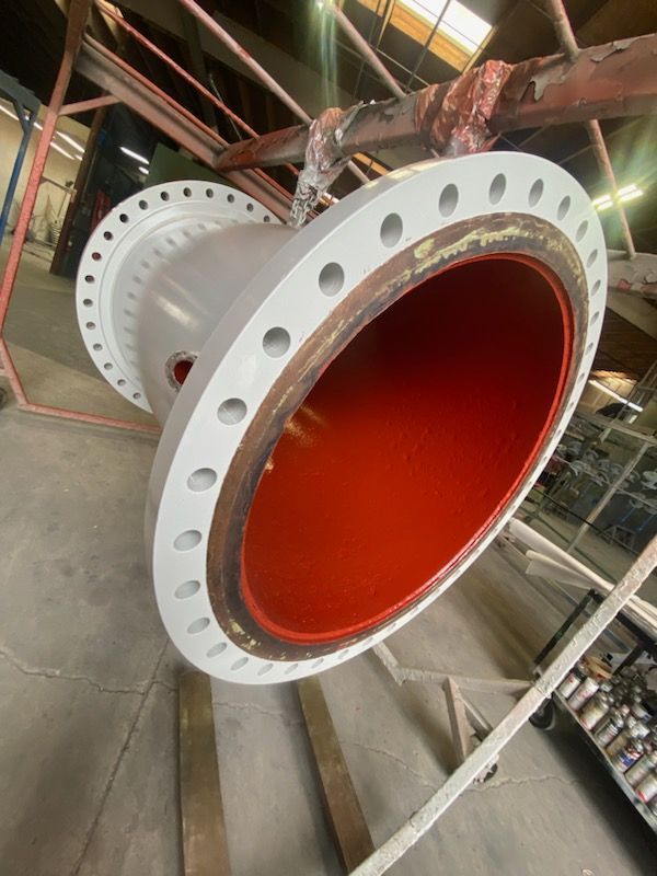 powder coat white big tube