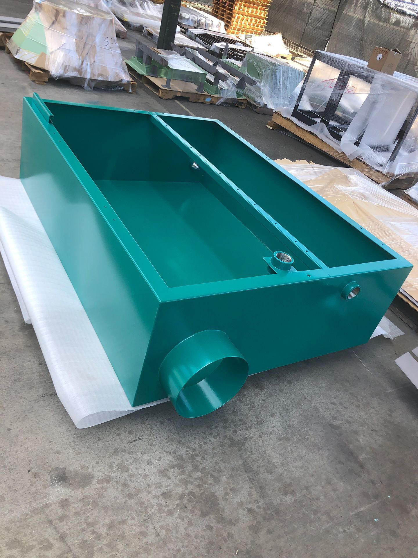 powder coat blue green cabinet like