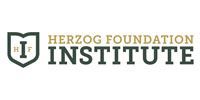 Logo for Herzog Foundation Institute, featuring a shield icon with the letters 