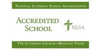 Logo for National Lutheran School Accreditation with the text 