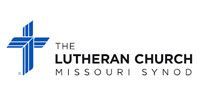 The blue, stylized cross logo of The Lutheran Church—Missouri Synod with black and grey text to its right.