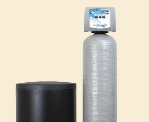 Water softener cylinder