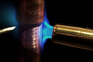 Plumbing services using propane gas