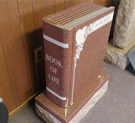 Cullis Memorials - Book of Life Tombstone
