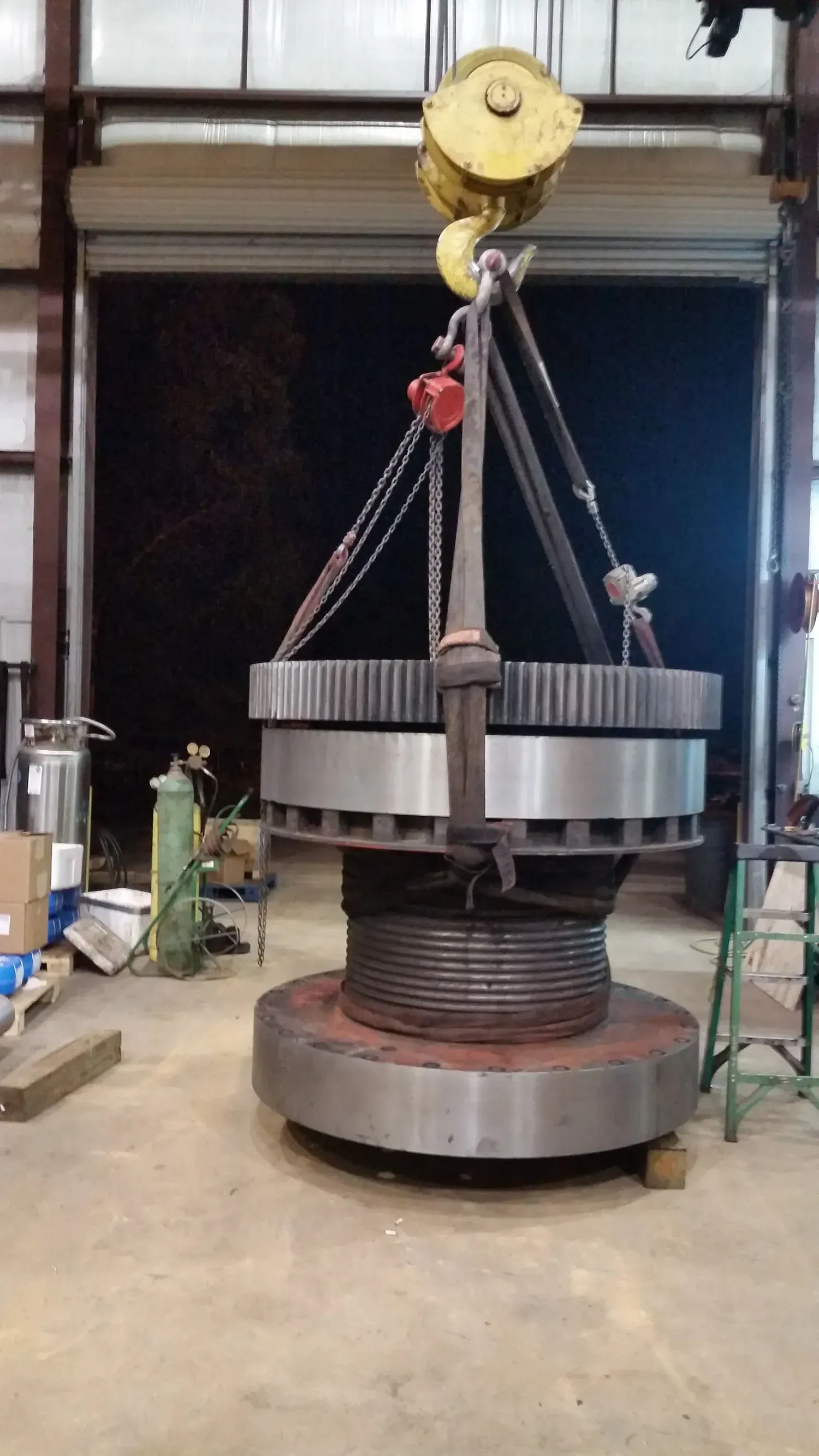 High Weight Lifting with Overhead Crane