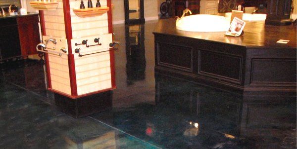 Cleaned floor