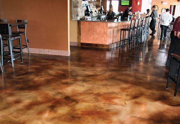Cleaned floor