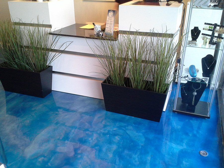 Cleaned floor