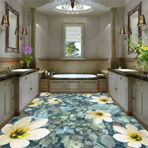 Cleaned toilet floor