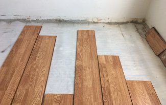 Water damage floor restoration