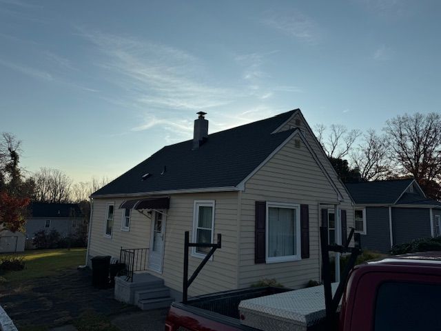 A house with a new roof