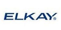 Elkay logo in dark blue letters on a white background.