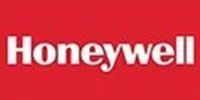 Honeywell logo in white text on a red background.