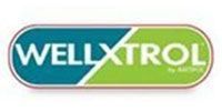 Logo for Wellxtrol, a brand name in a teal and green capsule-shaped design.