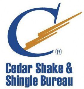 A logo for cedar shake and shingle bureau