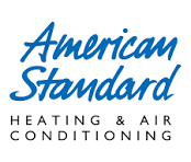 American Standard Heating & Air Conditioning logo in blue and black