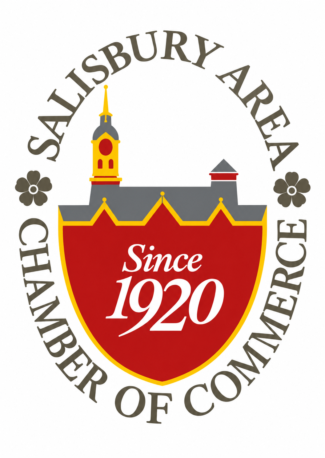 Salisbury Area Chamber of Commerce logo with shield and “Since 1920” text