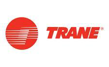 Trane logo with red circular emblem and red wordmark on a white background
