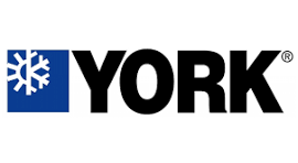 YORK logo with a blue square snowflake icon and black wordmark