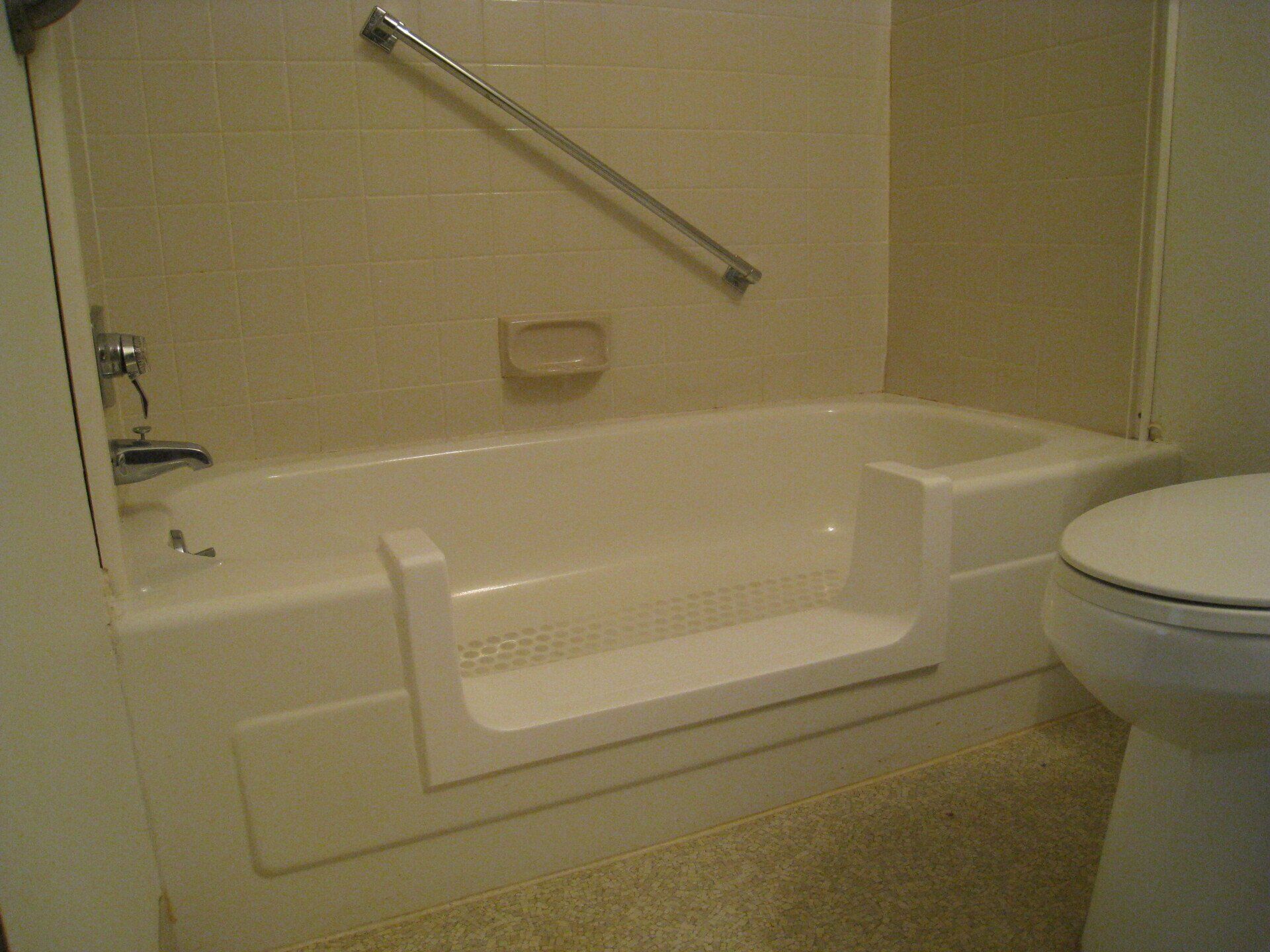 bathtub cut down  after