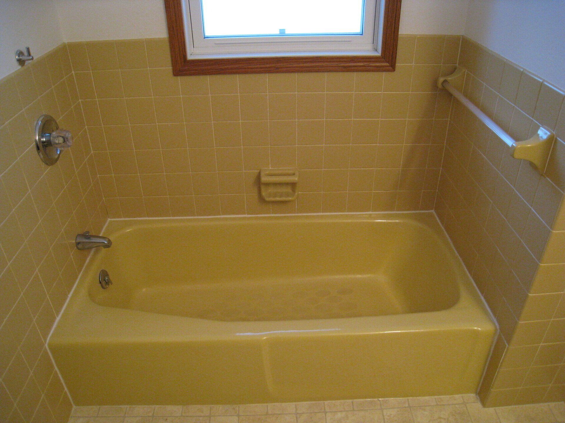 Ceramic Tile in bathroom before