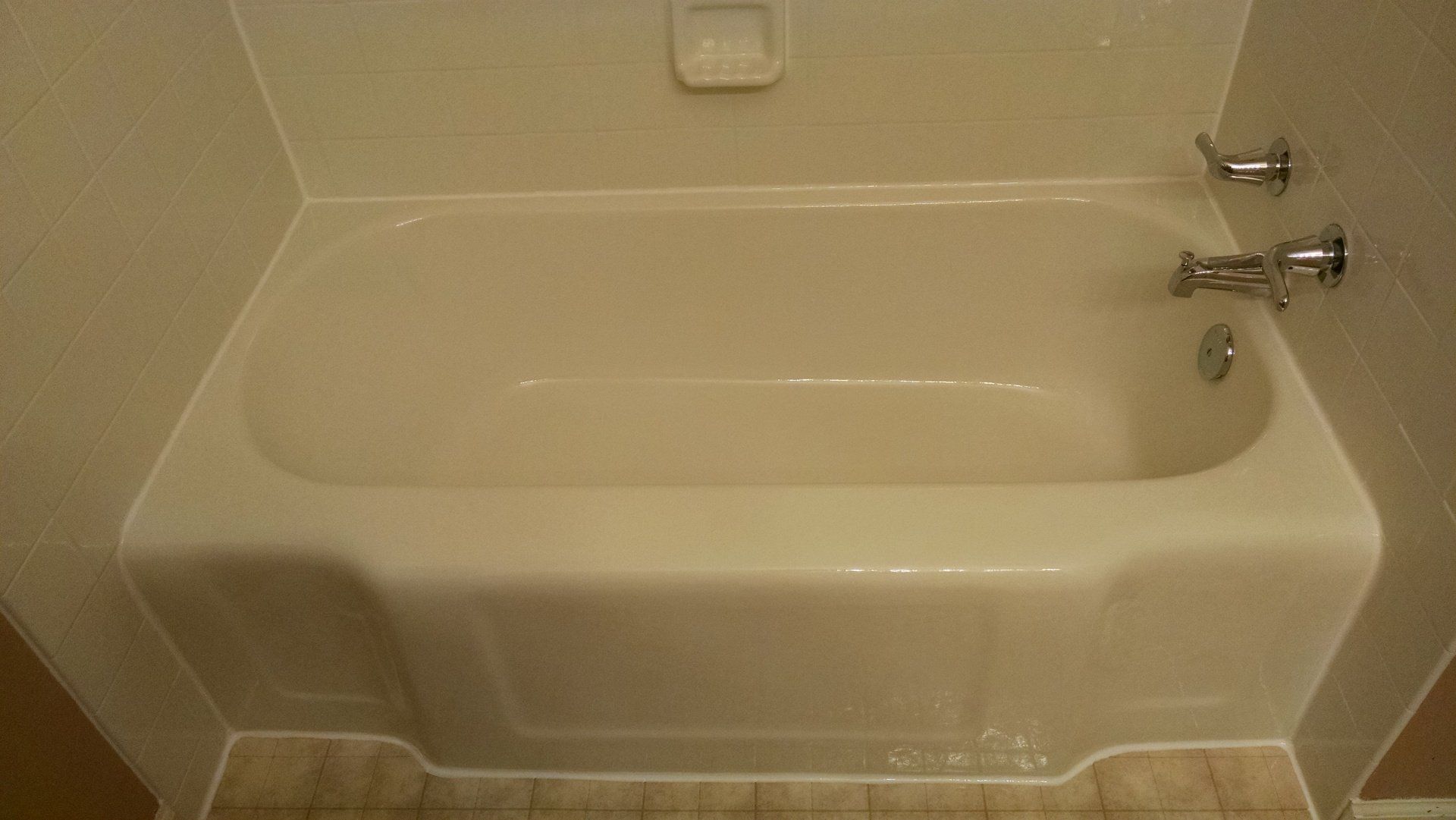 Ceramic Tile in bathroom after