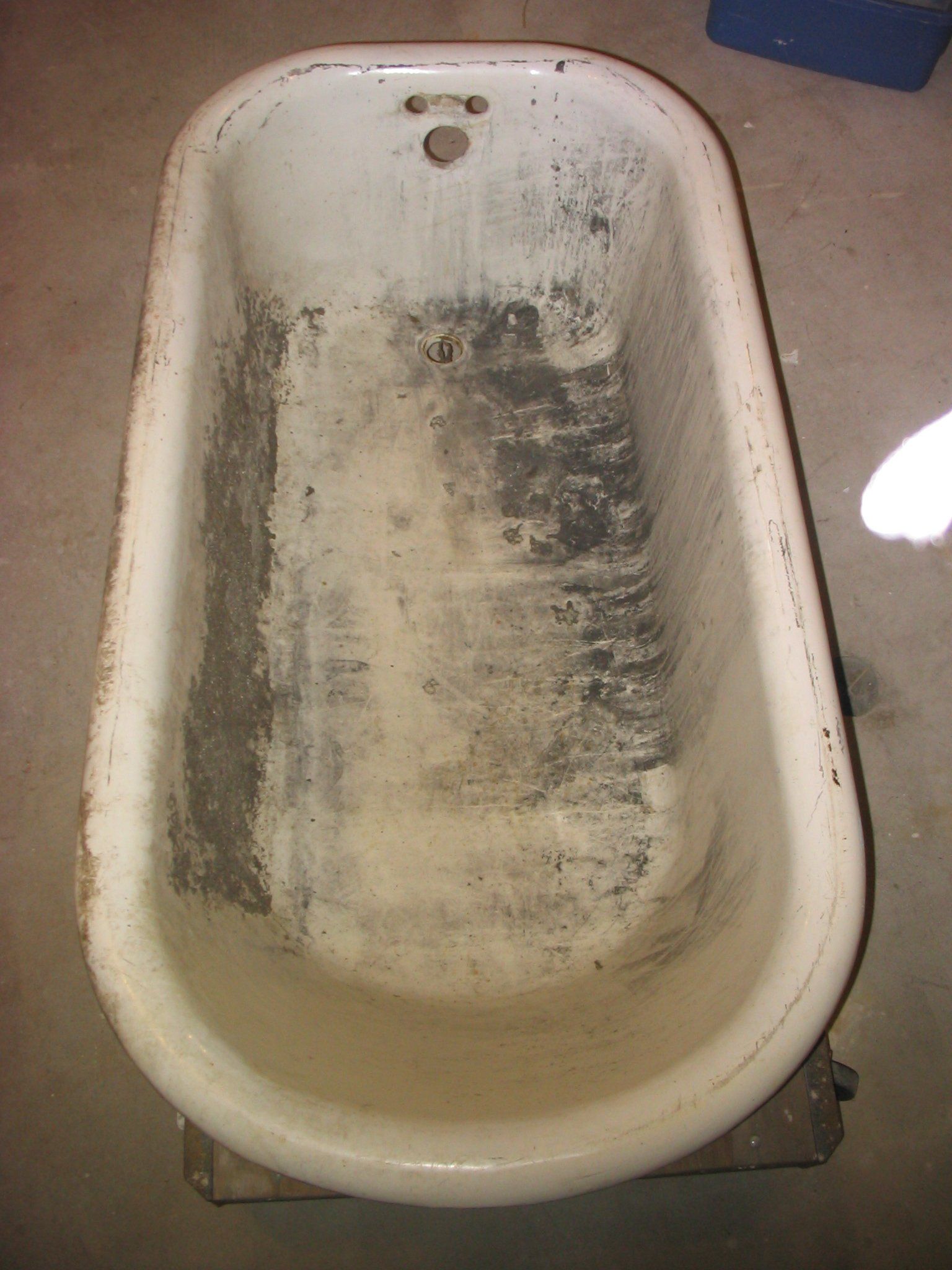 Claw Foot Tub Restoration before