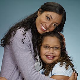 Learn more about early treatment Happy mom and kid