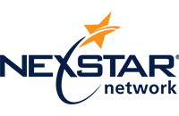 Nexstar Network logo with blue text and an orange star above the “x”