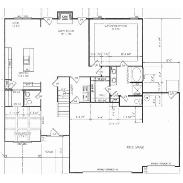 A black and white floor plan of a house